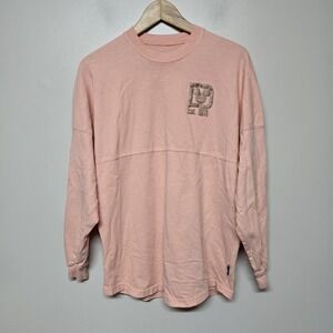 Disney Spirit Jersey Top Womens Extra Small Walt Disney‎ World Pink Glitter Puff